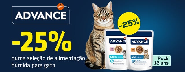 Advance: -25% numa seleção de comida húmida para gato