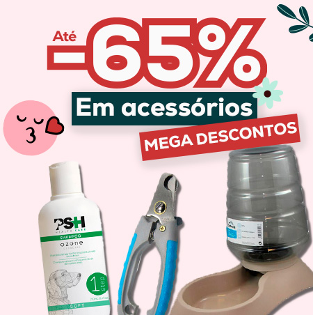 Super descontos em acessórios para cão