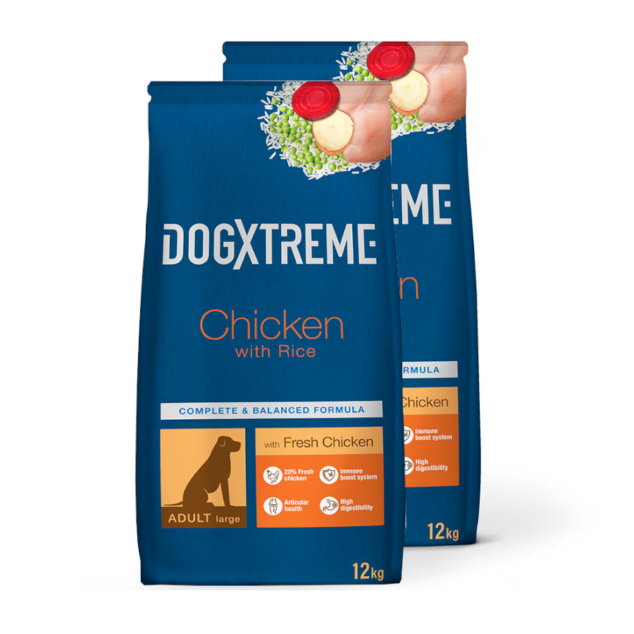Dogxtreme Maxi Adult frango - 2 x 12 kg