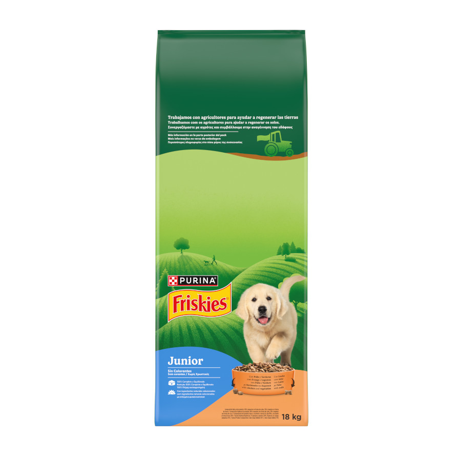 Friskies Junior frango e legumes ração cachorros