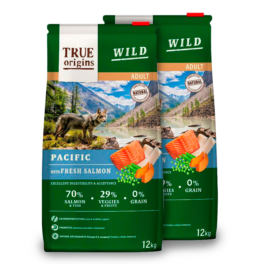 True Origins Wild Dog Pacific Adult - 2x12kg Pack Poupan&ccedil;a, , large image number null