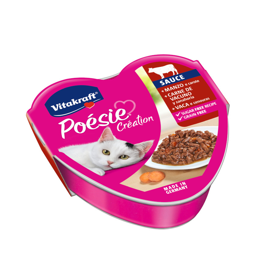 Pack 15 Terrinas Vitakraft Feline Po&eacute;sie molho 85gr, , large image number null