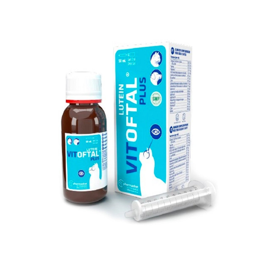 Vitoftal Luteína Suplemento em Gel, Saúde Ocular de Cães e Gatos 50