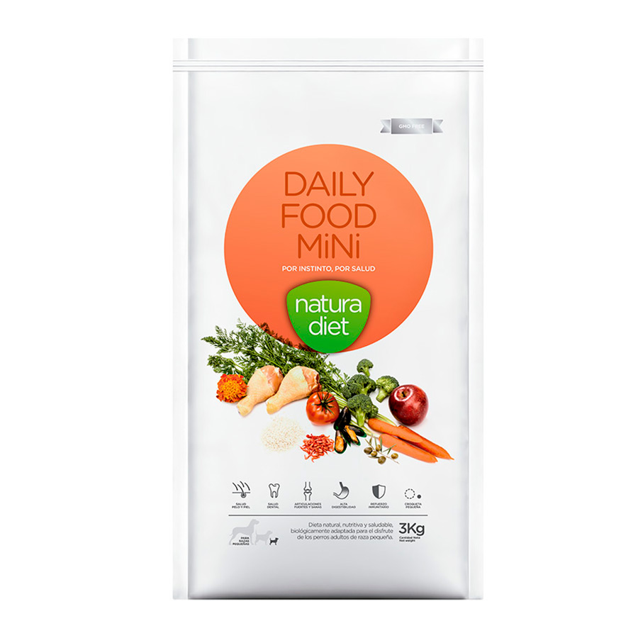 Natura Diet Daily Food Frango alimento para c&atilde;es adultos mini 3 kg, , large image number null