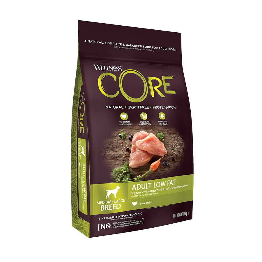 Wellness Core Adult Medium/Large Healthy Peru ração para cães