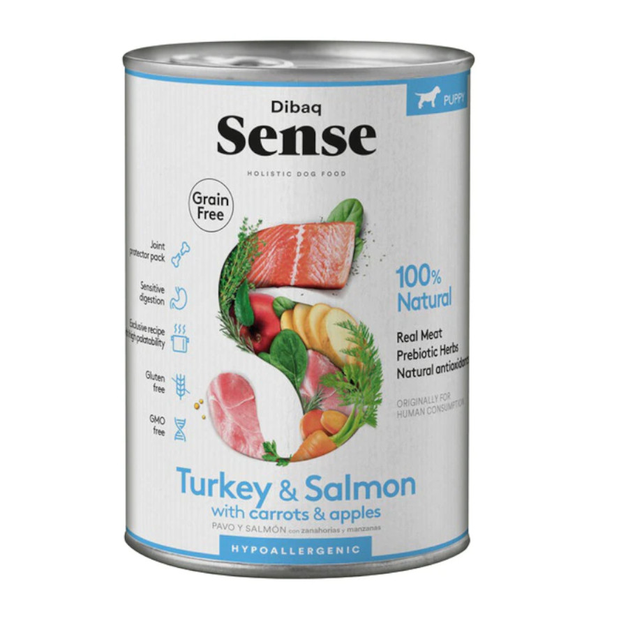 Dibaq Sense Grain Free de salmão lata para cães