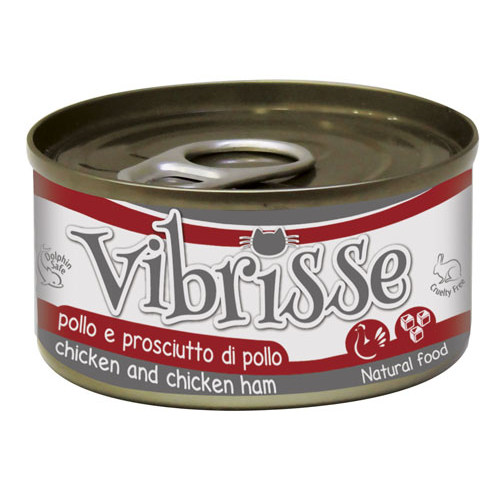 Croci Vibrisse Frango e Presunto lata para gatos