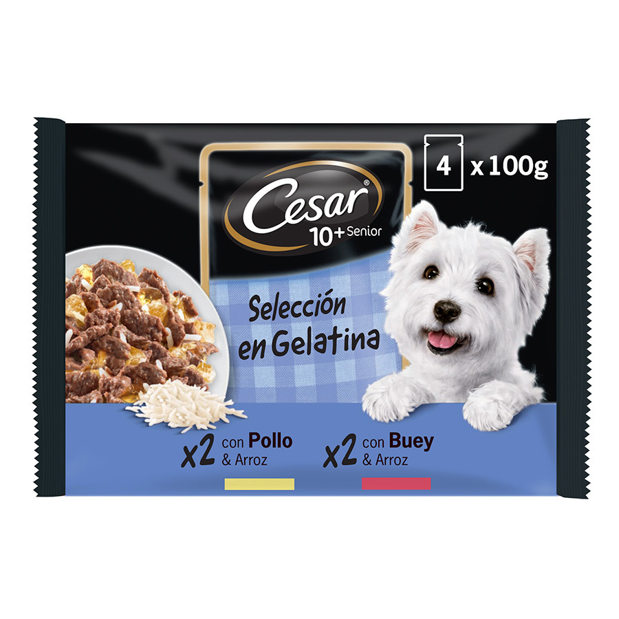 Comida húmida Senior Multipack Selection Carnes Mistas Em Gelatina