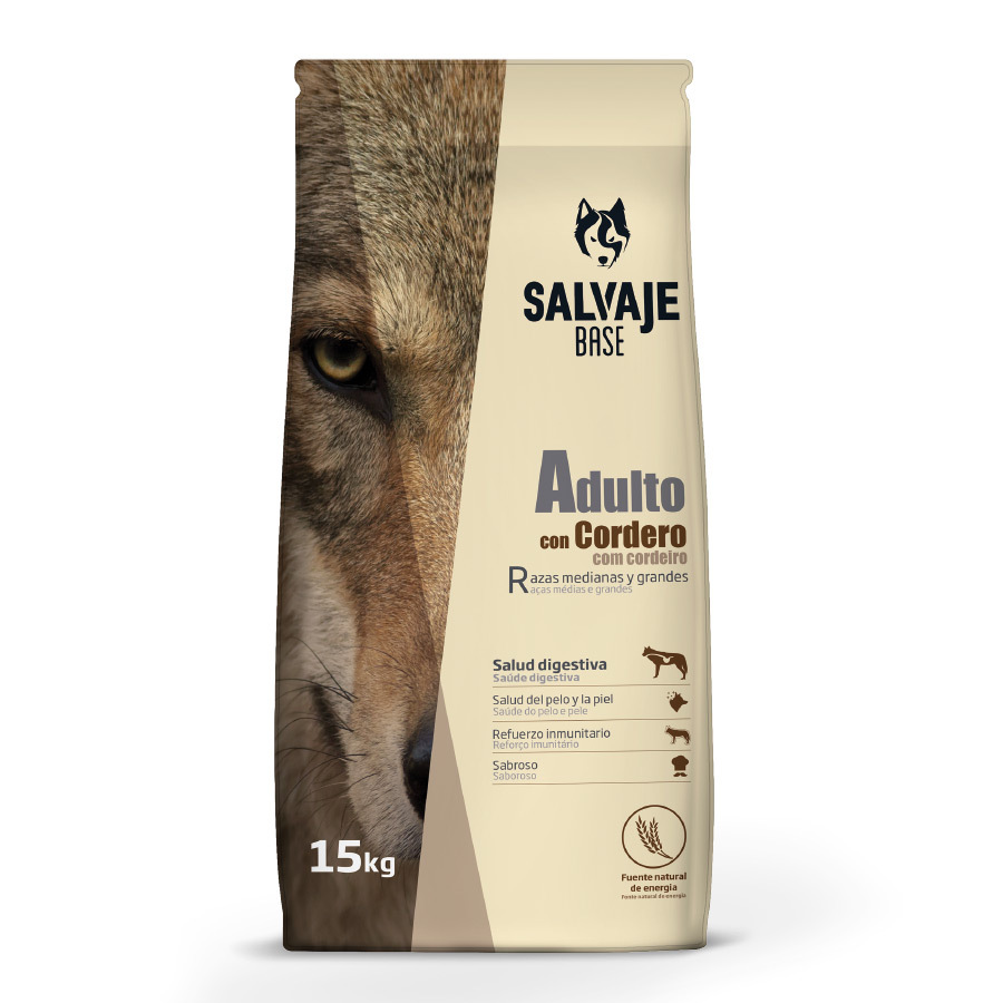 Salvaje Base Adulto Cordeiro ração para cães