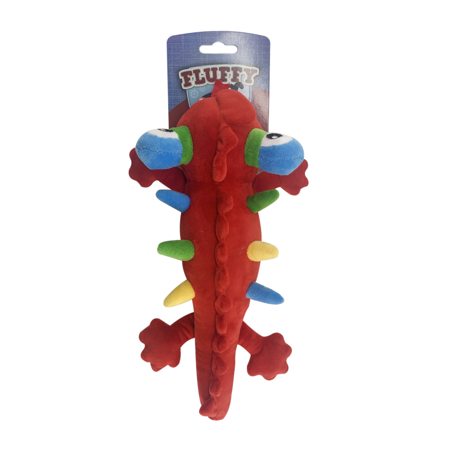 Fluffy Dinossauro com olhos grande de peluche para cães