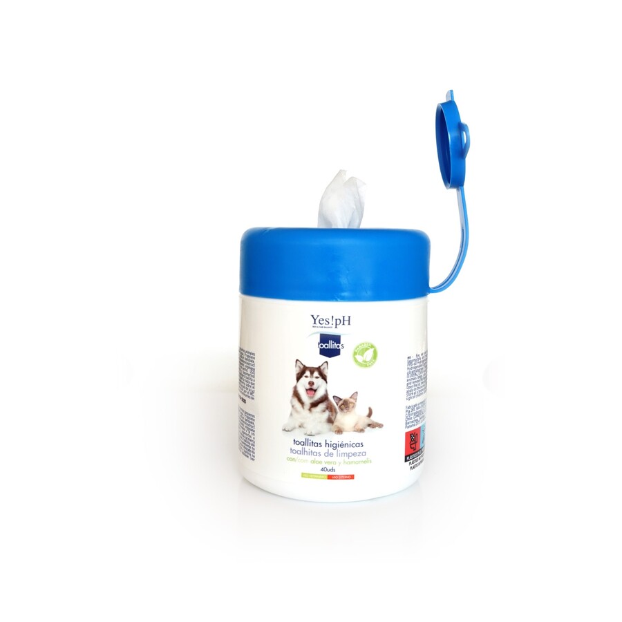 Yes!pH Toalhitas Húmidas Limpadoras para cães e gatos