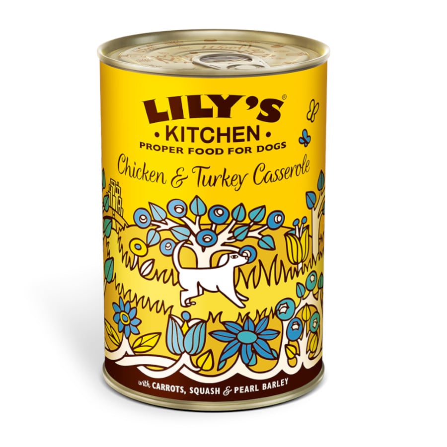 Lily's Kitchen frango e peru lata para cães