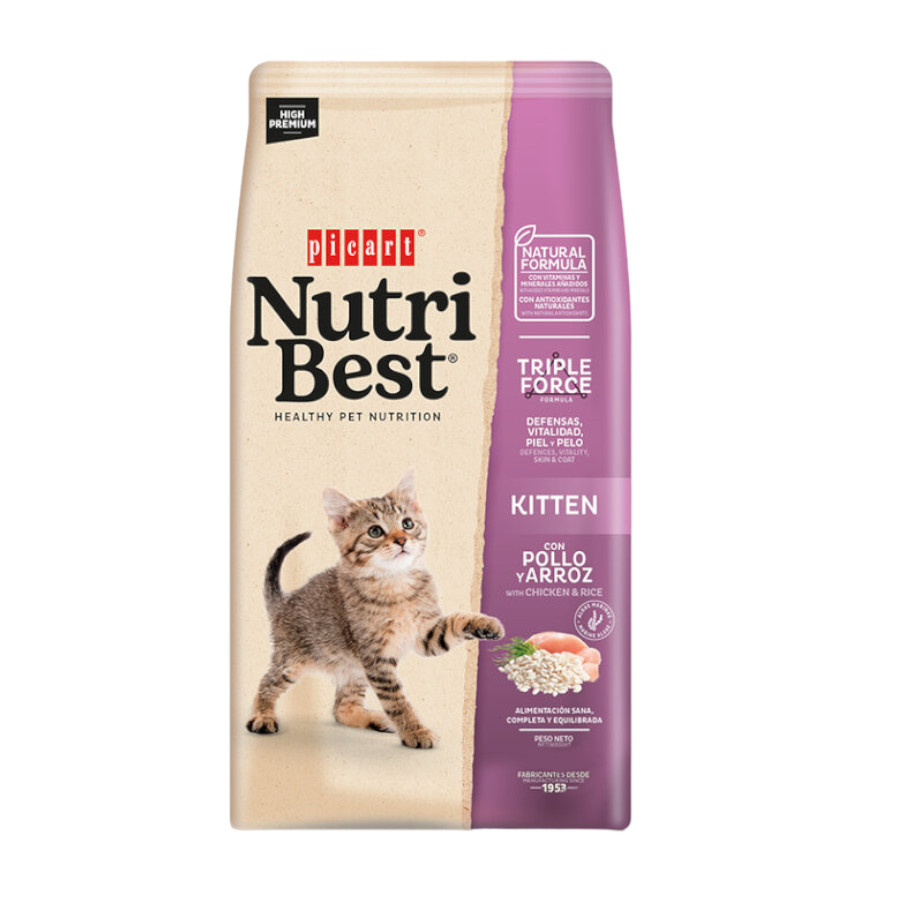 Nutribest Kitten Frango e Arroz ração para gatos