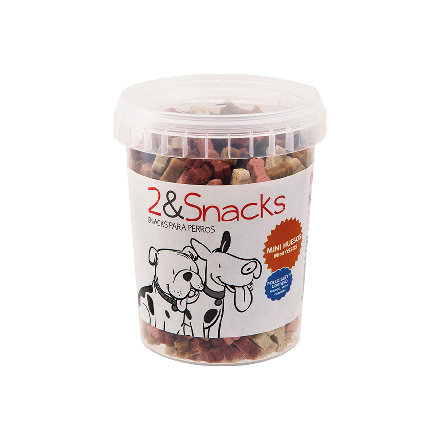 2&Snacks Biscoitos Mini Ossos Mix para cães