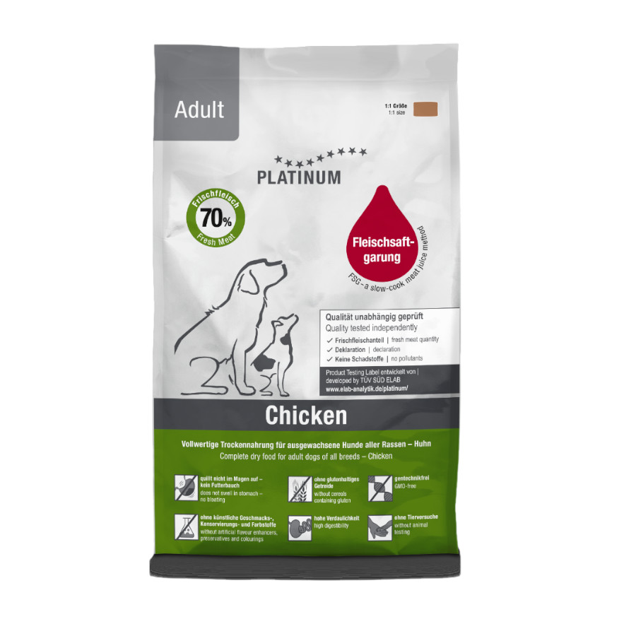 Dingonatura Platinum Frango ração para cães