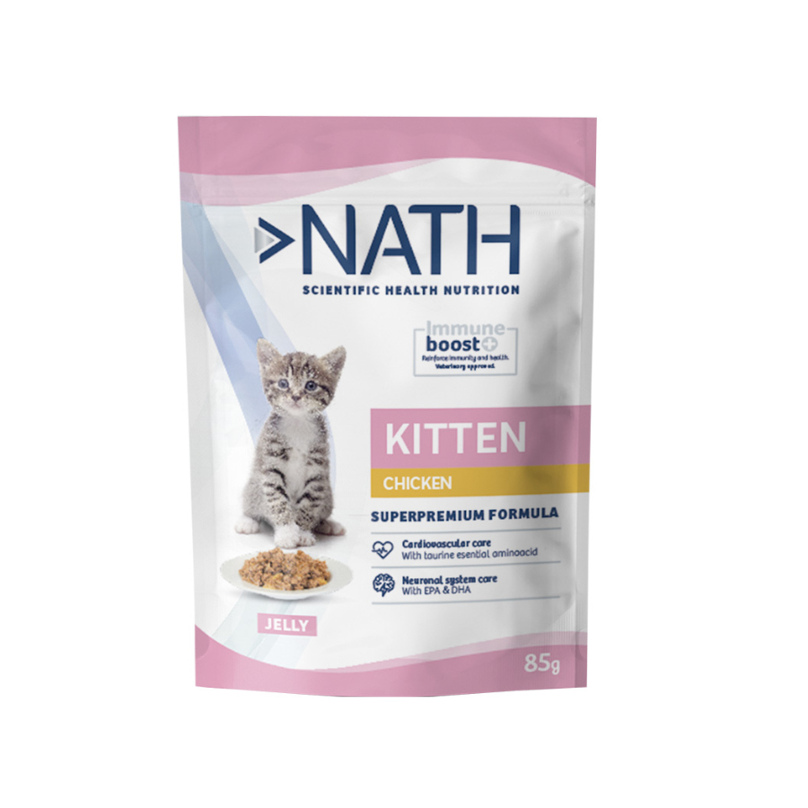 Nath Kitten Frango em Gelatina Saquetas para gatos