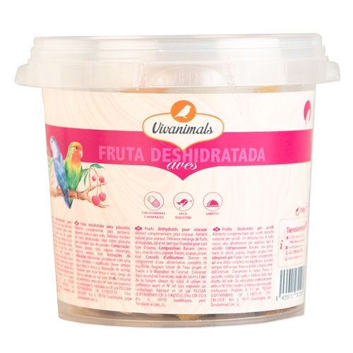 Vivanimals Fruta Desidratada para pássaros