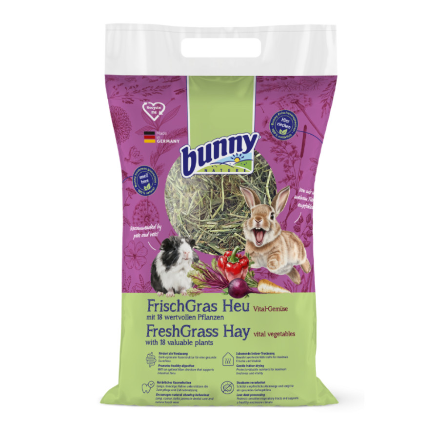 0.5 KG Bunny Fresh Grass Feno de Vegetais para roedores