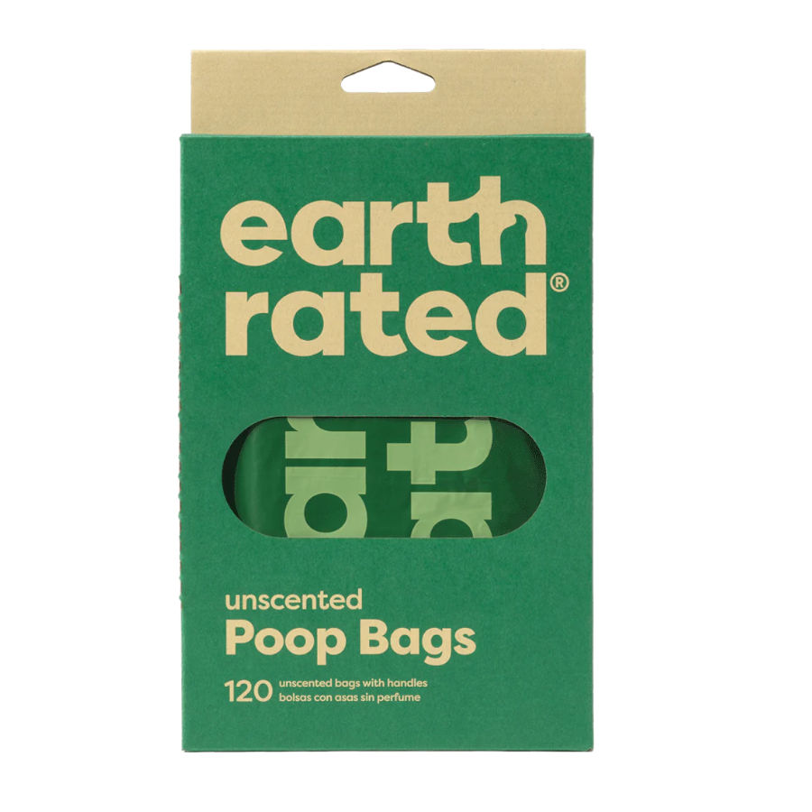Earth Rated Easy Tie Sacos com asas para as fezes de cão