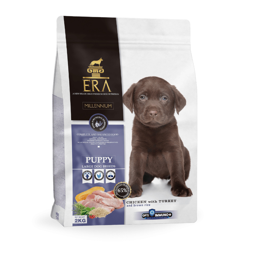 ERA Puppy frango ração para cães raças grandes