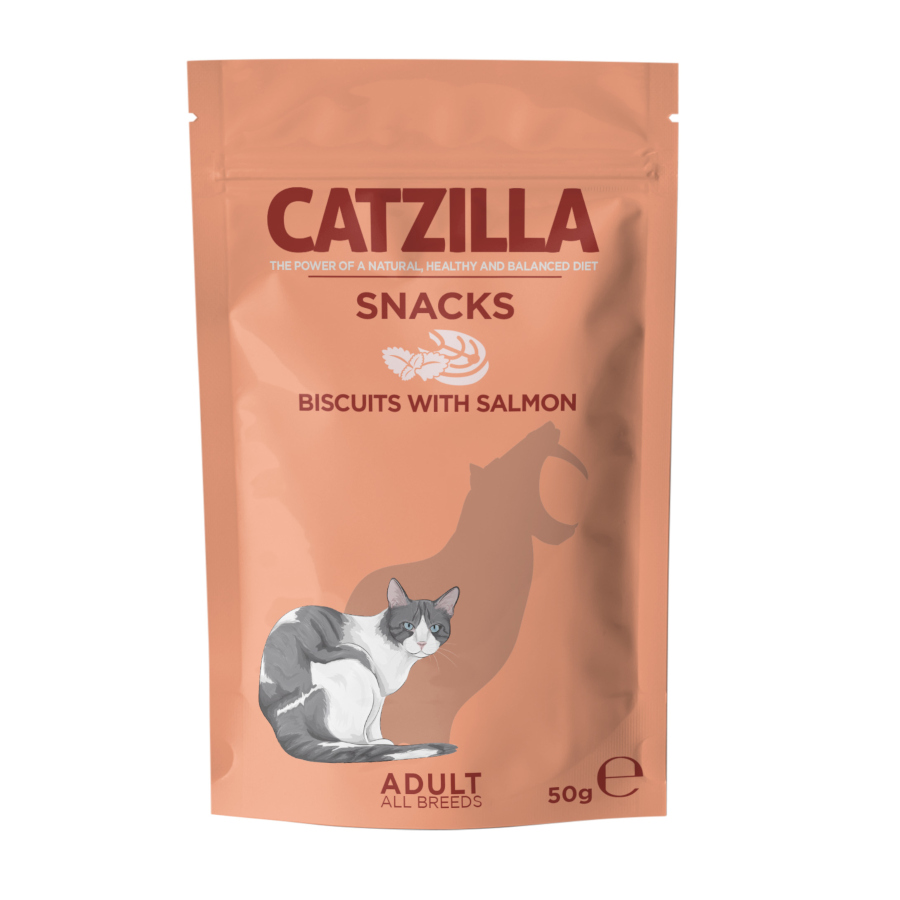 Catzilla Bolachas Piccolinis de Salmão e Catnip para gatos