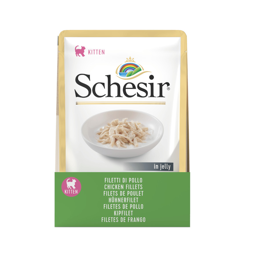 Schesir Kitten Frango saqueta para gatos