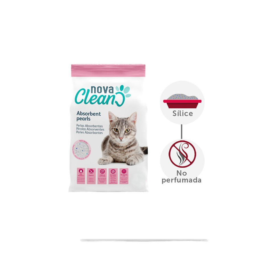 Nova Clean Areia Sílica Pérolas Absorventes para gatos