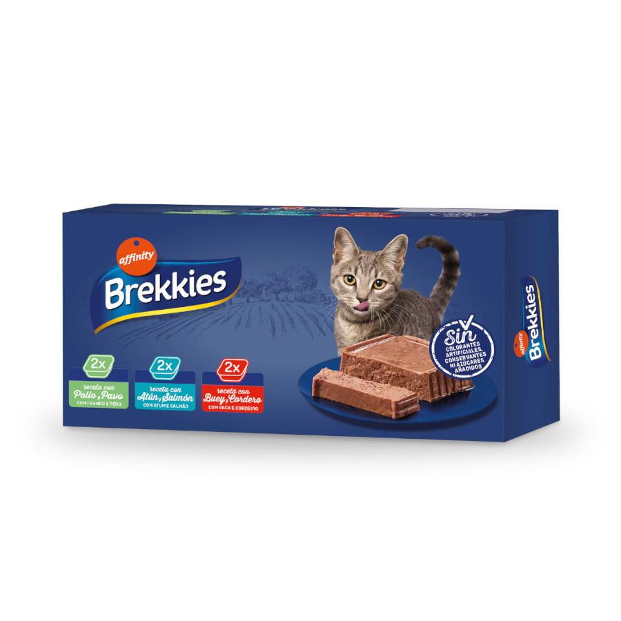 Affinity Brekkies Terrinas para gato - Multipack 6