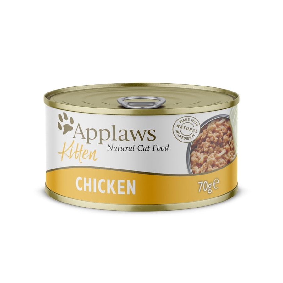 Applaws Alimento húmido latas kitten frango 70 g, , large image number null