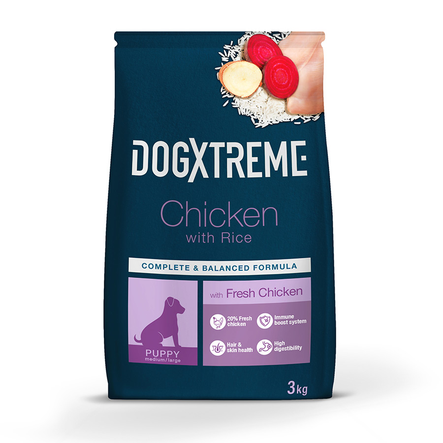 Dogxtreme Puppy frango e arroz Ração para cães