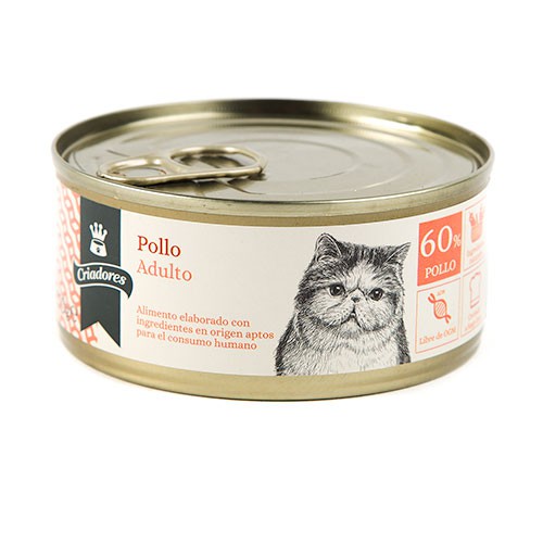 Criadores Adulto Frango lata para gatos