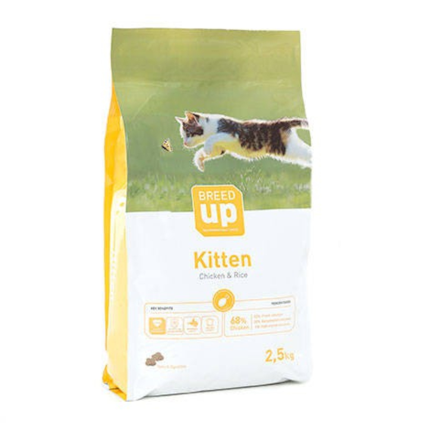 2.5 KG Breed Up Kitten frango ração