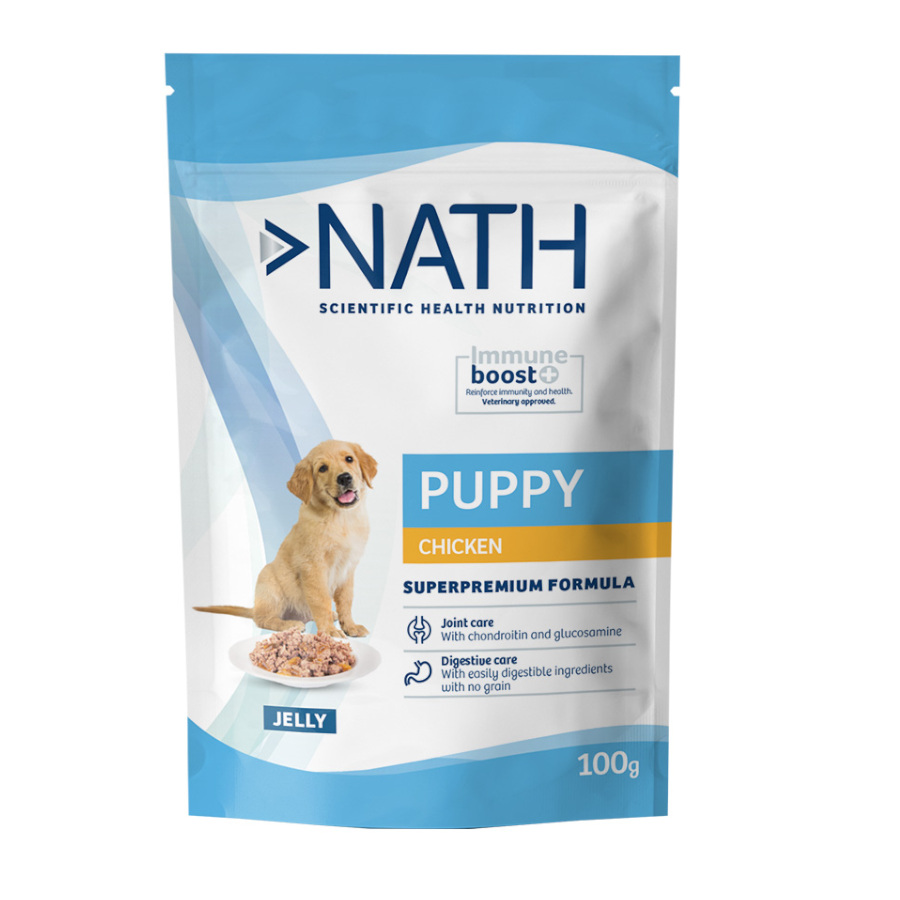 Nath Puppy Frango em Gelatina saquetas para cães 