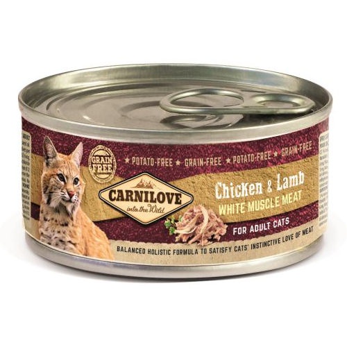 Carnilove Adulto Frango e Cordeiro lata para gatos